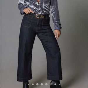 Anthropologie Colette Crop Wide-Leg Jeans by Maeve